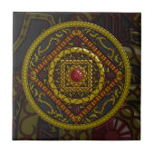 Scorpio Mandala Tegel Tegeltje (Voorkant)