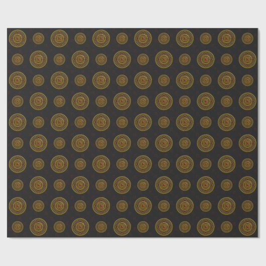 Scorpio Mandala — Verpakkingspapier Cadeaupapier (Vlak)