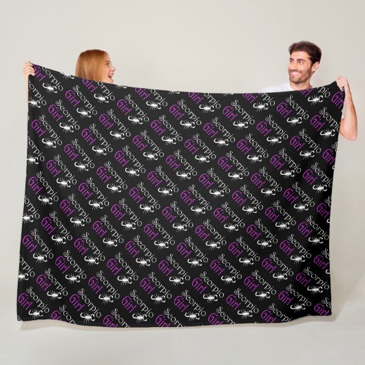 Scorpio-meisje Fleece Deken (In situ)