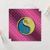 Scorpio & Metal Rooster Kaart (Voorkant / Achterkant in situ)