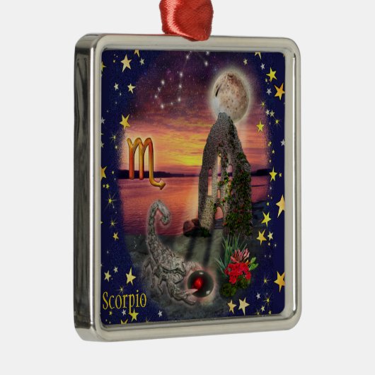 Scorpio Metalen Ornament (Rechts)