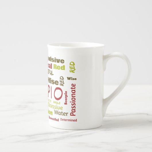 Scorpio-Mok Porselein Kop (Rechts)