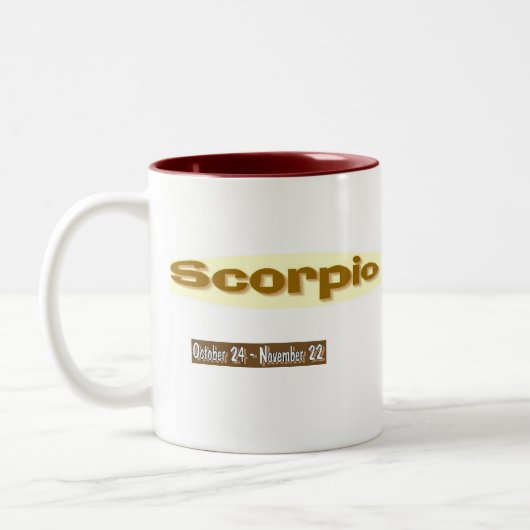 Scorpio-Mok Tweekleurige Koffiemok (Links)