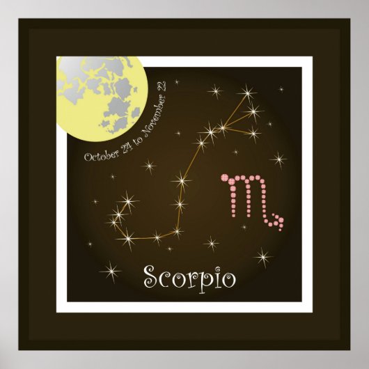 Scorpio October 24 to November 22 Poster (Voorkant)