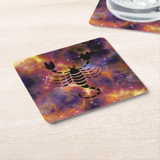 scorpio-onderzetters kartonnen onderzetters (Schuin)