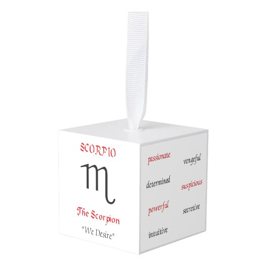 Scorpio Ornament (Voorkant hoekig)