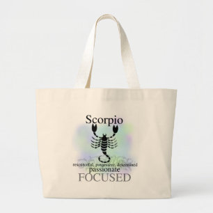 Scorpio over jou grote tote bag