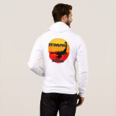 Scorpio over zonsondergang hoodie (Achterkant volledig)