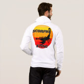 Scorpio over zonsondergang hoodie (Achterkant volledig)