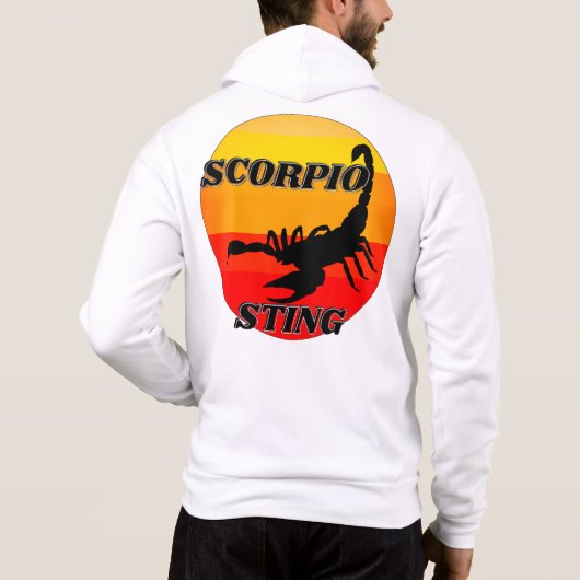 Scorpio over zonsondergang hoodie (Achterkant)