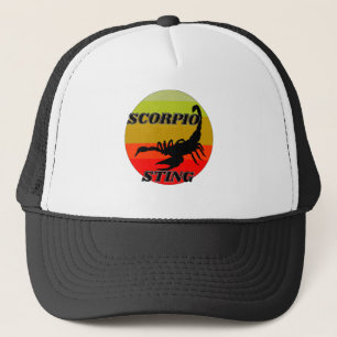 Scorpio over zonsondergang trucker pet