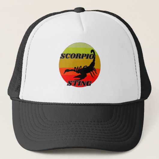 Scorpio over zonsondergang trucker pet (Voorkant)