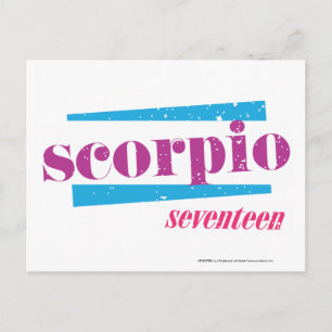 Scorpio Paars Briefkaart