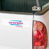 Scorpio Paars Bumpersticker (Op Truck)