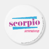 Scorpio Paars Magneet (Voorkant)