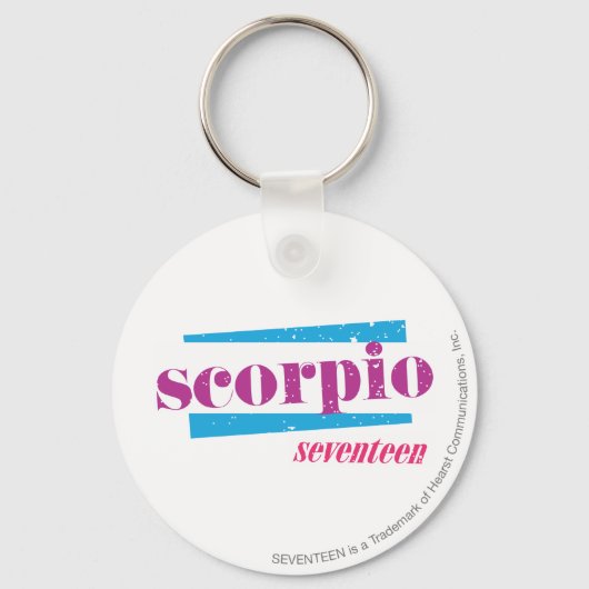 Scorpio Paars Sleutelhanger (Voorkant)