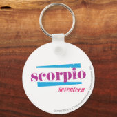 Scorpio Paars Sleutelhanger (Voorkant)