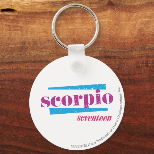 Scorpio Paars Sleutelhanger (Voorkant)