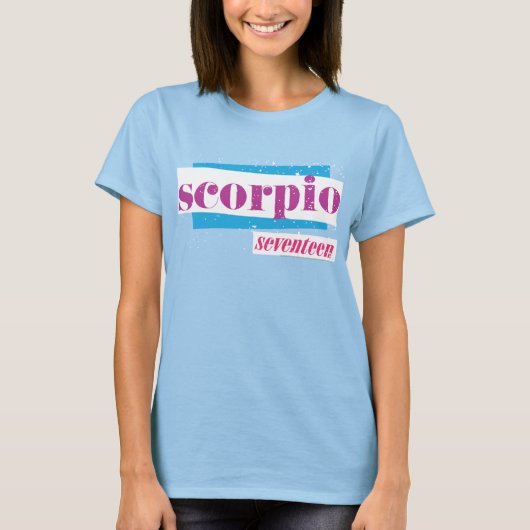 Scorpio Paars T-shirt (Voorkant)