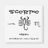 Scorpio personaliseren magneet (Voorkant)