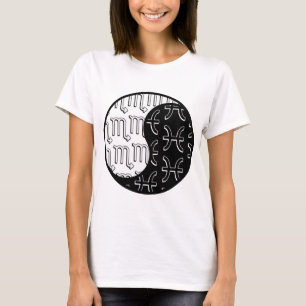 Scorpio Pisces yin yang zodiaa koppel T-shirt