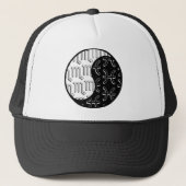 Scorpio Pisces yin yang zodiaa koppel Trucker Pet (Voorkant)