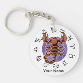 Scorpio & Pisces Zodiac Acrylic Keychain (Voorkant)