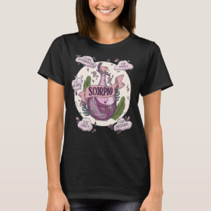 Scorpio Positie met Ingrediënten Magisch Astrol T-shirt