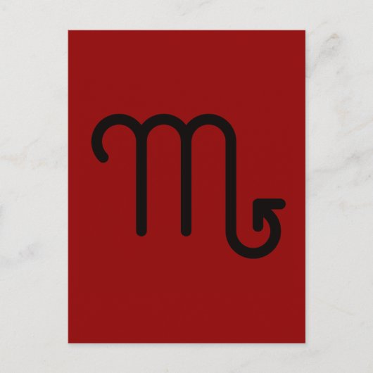 Scorpio Postcard Briefkaart (Voorkant)
