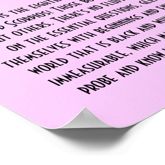 Scorpio Poster (Hoek)