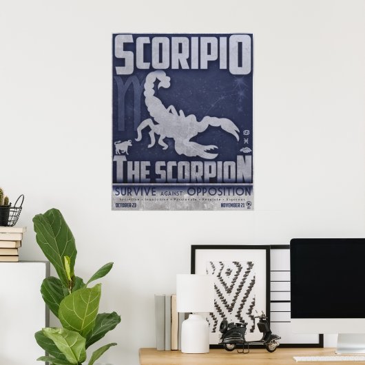 Scorpio Poster (Thuiskantoor)