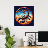 Scorpio-Poster Poster (Thuiskantoor)