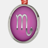 Scorpio Premium kerstmis Metalen Ornament (Links)