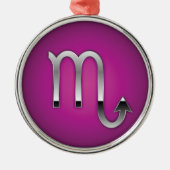 Scorpio Premium kerstmis Metalen Ornament (Voorkant)