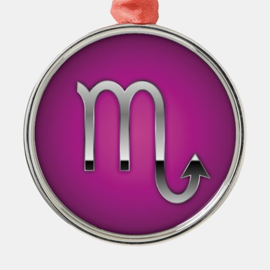 Scorpio Premium kerstmis Metalen Ornament (Voorkant)