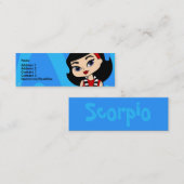 Scorpio-profielkaart Mini Visitekaartje (Voorkant / Achterkant)