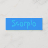 Scorpio-profielkaart Mini Visitekaartje (Achterkant)