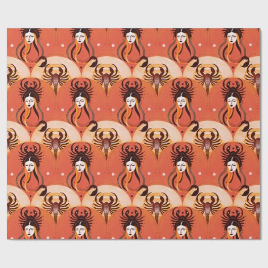 Scorpio Queen Cadeaupapier (Vlak)