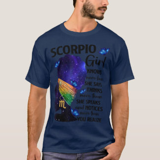 Scorpio Queen Sweet As Candy Birthday Gift For Bla T-shirt