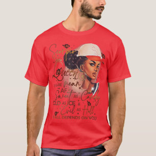 Scorpio Queen sweet as Snoep Birthday Gift for Bla T-shirt