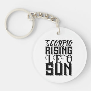 Scorpio Rising Leo Sun Astrology Horoscope Zodiac Sleutelhanger