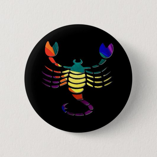 Scorpio Ronde Button 5,7 Cm (Voorkant)