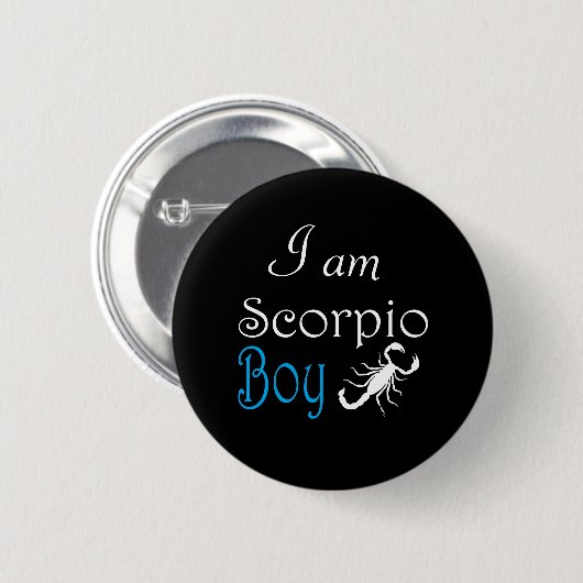 Scorpio Ronde Button 5,7 Cm (Voorkant /achterkant)