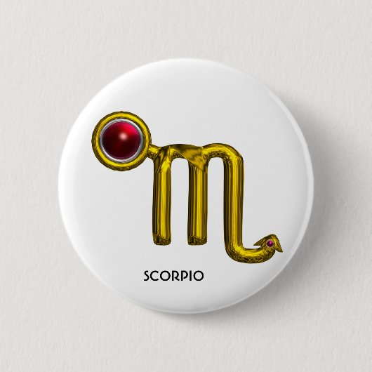 SCORPIO RONDE BUTTON 5,7 CM (Voorkant)