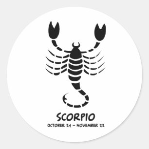 Scorpio Ronde Sticker