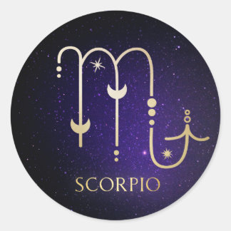 Scorpio Ronde Sticker