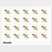 SCORPIO RONDE STICKER (Vel)