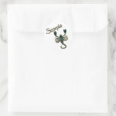 Scorpio Ronde Sticker (Tas)