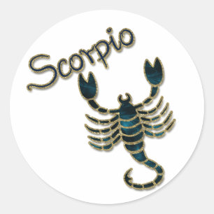 Scorpio Ronde Sticker