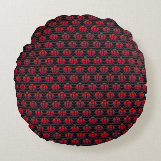 Scorpio Round Pillow Rond Kussen (Voorkant)